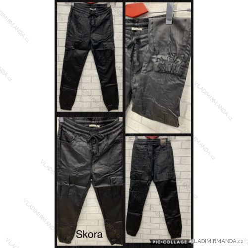 Leggings Hose Kunstleder mit Reißverschluss (xs-m) Italian Fashion LML20003