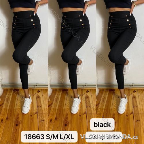Kalhoty/legíny elegantní dlouhé dámské (S-XL) TURECKÁ MÓDA TMWL20626