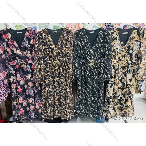 Kleid mit 3/4 Ärmeltasche für Damen (uni sl) ITALIAN Fashion IM3181746