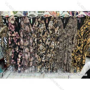 Kleid mit 3/4 Ärmeltasche für Damen (uni sl) ITALIAN Fashion IM3181746
