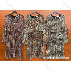 Kleid mit 3/4 Ärmeltasche für Damen (uni sl) ITALIAN Fashion IM3181746