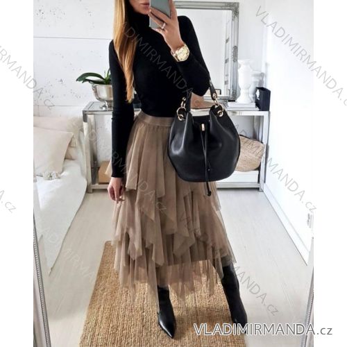 Kleid mit 3/4 Ärmeltasche für Damen (uni sl) ITALIAN Fashion IM3181746