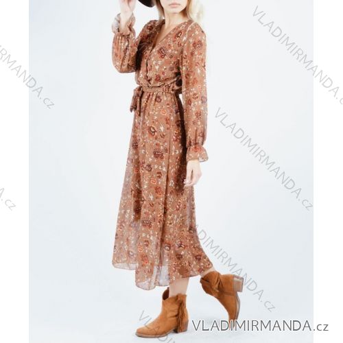 Kleid mit 3/4 Ärmeltasche für Damen (uni sl) ITALIAN Fashion IM3181746