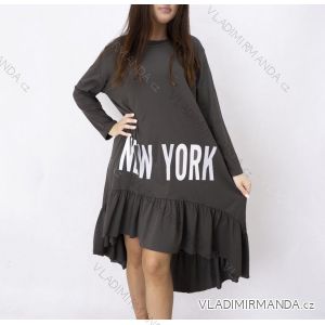 Kleid mit 3/4 Ärmeltasche für Damen (uni sl) ITALIAN Fashion IM3181746