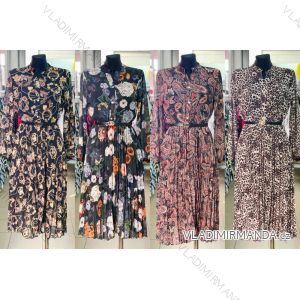 Kleid mit 3/4 Ärmeltasche für Damen (uni sl) ITALIAN Fashion IM3181746