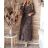 Kleid mit 3/4 Ärmeltasche für Damen (uni sl) ITALIAN Fashion IM3181746