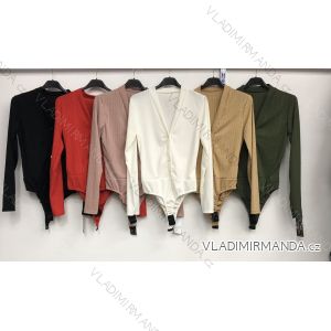 Kleid mit 3/4 Ärmeltasche für Damen (uni sl) ITALIAN Fashion IMWA20189
