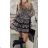 Kleid mit 3/4 Ärmeltasche für Damen (uni sl) ITALIAN Fashion IM3181746