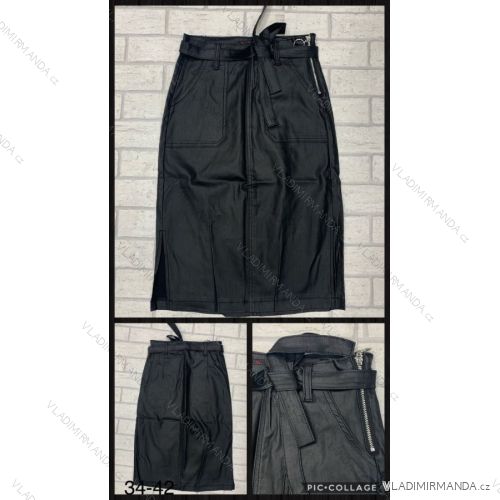 Skirt Hose Kunstleder mit Reißverschluss (34-42) JENAS JWA20041