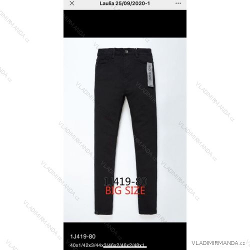 Jenas Hose Kunstleder mit Reißverschluss (40-48) LAULIA JWA20077