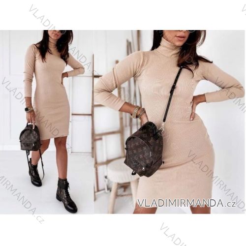 Lässiges Kurzarmkleid (UNI S-L) ITALIENISCHE MODE IMD20328
