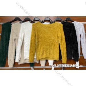 Bluse Langarm mit Rüschen Frauen (UNI S / L) ITALIAN FASHION IMK20159