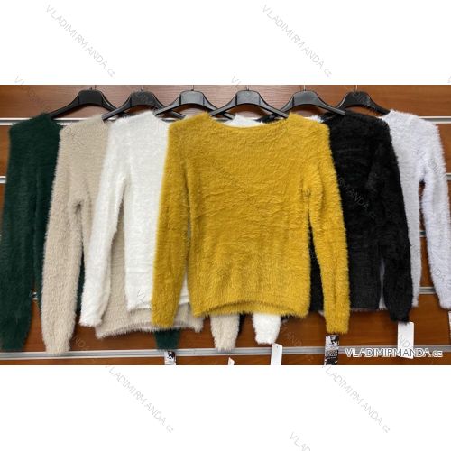 Bluse Langarm mit Rüschen Frauen (UNI S / L) ITALIAN FASHION IMK20159