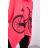 Sweatshirt mit Fahrraddruck - dunkles Puderrosa