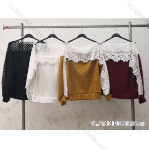 Kleid mit 3/4 Ärmeltasche für Damen (uni sl) ITALIAN Fashion IM3181746