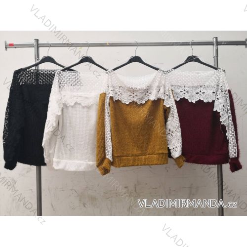 Kleid mit 3/4 Ärmeltasche für Damen (uni sl) ITALIAN Fashion IM3181746