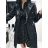Jacke Winterjacke mit Kapuze und Fell Damen Übergröße (46-54) POLISH FASHION BLI19YP-18057-12