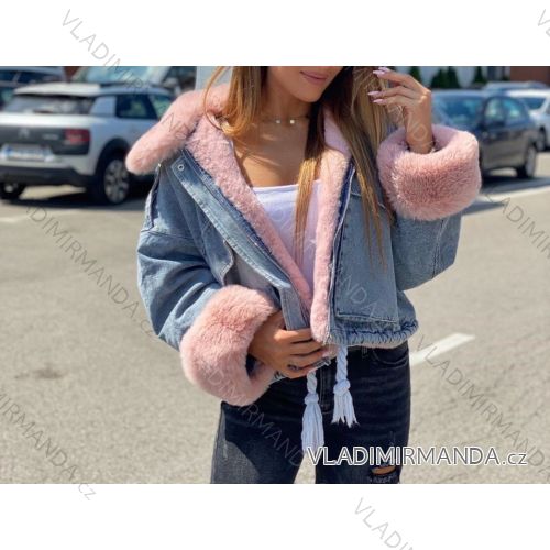Jacke Winterjacke mit Kapuze und Fell Damen Übergröße (46-54) POLISH FASHION BLI19YP-18057-12