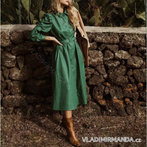 Kleid mit 3/4 Ärmeltasche für Damen (uni sl) ITALIAN Fashion IM3181746