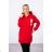 Bluza z kapturem z naszywkami czerwona
