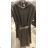 Kleid mit 3/4 Ärmeltasche für Damen (uni sl) ITALIAN Fashion IM3181746