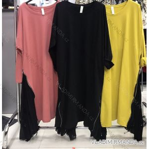 Kleid mit 3/4 Ärmeltasche für Damen (uni sl) ITALIAN Fashion IMWD20525