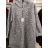 Damen Langarm Mantel Fleece mit Kapuze (uni sl) ITALIAN FASHION IM419888