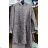 Damen Langarm Mantel Fleece mit Kapuze (uni sl) ITALIAN FASHION IM419888