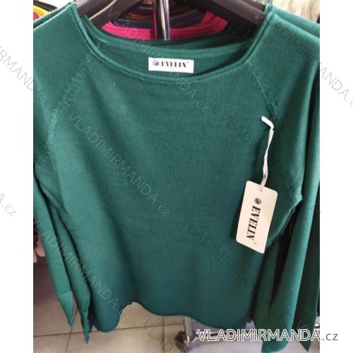 Langarm-Tunika für Damen mit Übergröße (UNI XL-2XL) ITALIAN FASHION IM720050