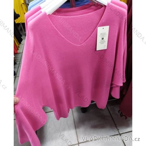Damen-Langarmpullover (uni L / XL) ITALIAN MODA IM7191009