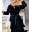 Kleid mit 3/4 Ärmeltasche für Damen (uni sl) ITALIAN Fashion IMWD20527