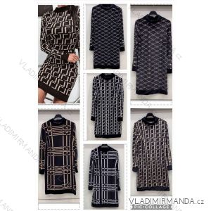 Kleid mit 3/4 Ärmeltasche für Damen (uni sl) ITALIAN Fashion IMWD20527