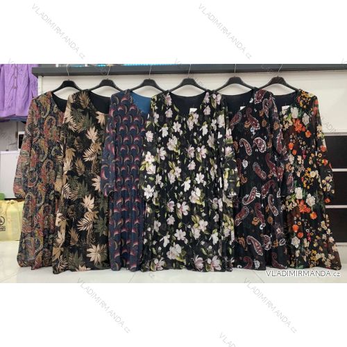 Kleid mit 3/4 Ärmeltasche für Damen (uni sl) ITALIAN Fashion IMWD20527