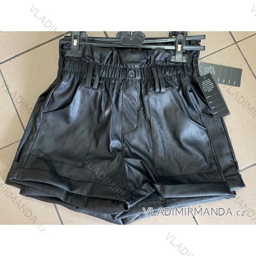 Shorts Shorts Kunstleder Frauen (uni s-l) ITALIAN FASHION IM920107