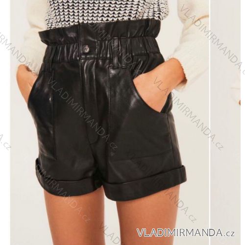 Shorts Shorts Kunstleder Frauen (uni s-l) ITALIAN FASHION IM920107