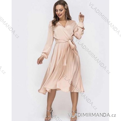 Sommerkleid Langarm geblümte Damen (UNI S / L) ITALIAN FASHION IMK20150