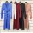 Sommerkleid Langarm geblümte Damen (UNI S / L) ITALIAN FASHION IMK20150