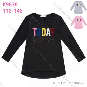 T-Shirt Langarm Kinder Mädchen (98-128) Kugo WL9363