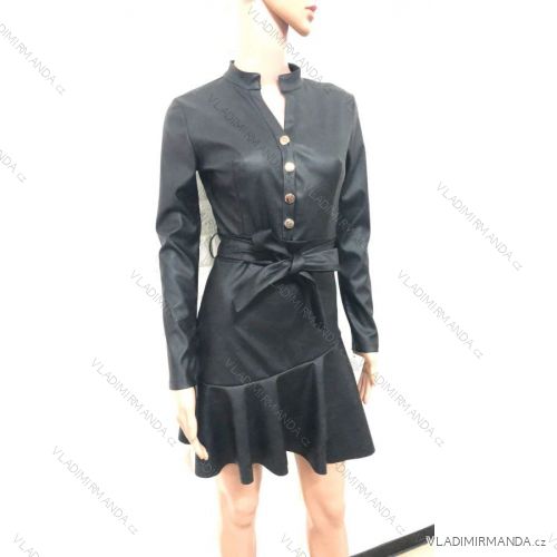 Kleid mit 3/4 Ärmeltasche für Damen (uni sl) ITALIAN Fashion IMWD20529