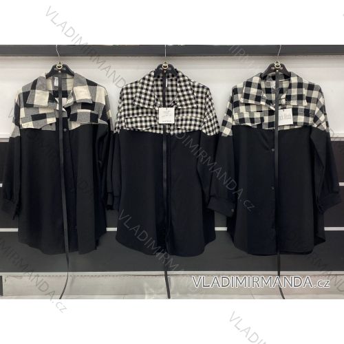 Kleid mit 3/4 Ärmeltasche für Damen (uni sl) ITALIAN Fashion IMWD20529