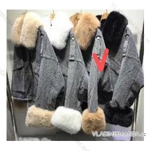 Jacke Winterjacke mit Kapuze und Fell Damen Übergröße (46-54) POLISH FASHION BLI19YP-18057-12