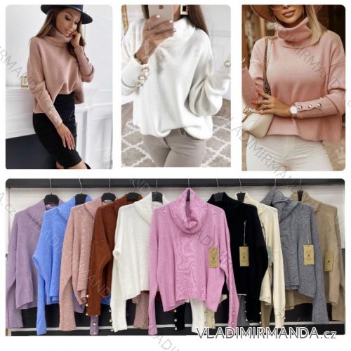 Kleid mit 3/4 Ärmeltasche für Damen (uni sl) ITALIAN Fashion IMWD20508