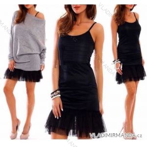 Kleid mit 3/4 Ärmeltasche für Damen (uni sl) ITALIAN Fashion IMWD20527