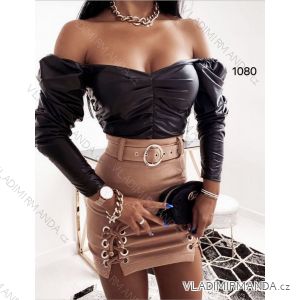 T-Shirt Kurzarm Frauen (UNI S / L) ITALIENISCHE MODE IMK20128