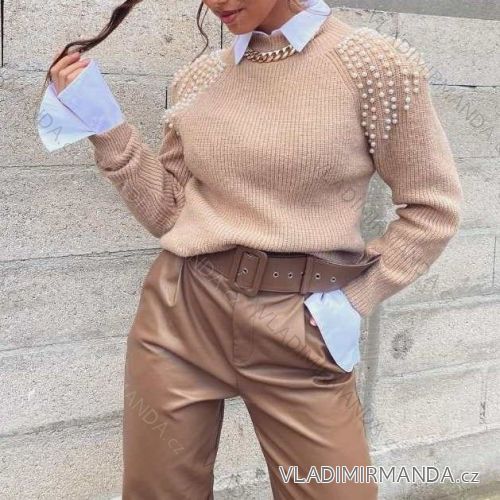 Bluse Langarm mit Rüschen Frauen (UNI S / L) ITALIAN FASHION IMK20159