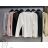 Bluse Langarm mit Rüschen Frauen (UNI S / L) ITALIAN FASHION IMK20159