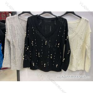 Bluse Langarm mit Rüschen Frauen (UNI S / L) ITALIAN FASHION IMK20159