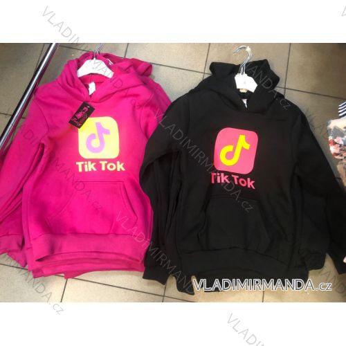 Sweatshirt Langarm mit Pailletten und Kapuzenpulli Kleinkind Baby (128-164) TUZZY TURKEY MODA TM218117