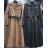 Kleid mit 3/4 Ärmeltasche für Damen (uni sl) ITALIAN Fashion IMWD20527