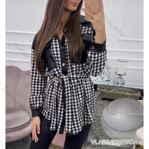 Kleid mit 3/4 Ärmeltasche für Damen (uni sl) ITALIAN Fashion IMWD20529